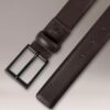 Ceinture à boucle de harnais avec logo en relief