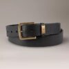 Ceinture à boucle de harnais en cuir