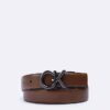 Ceinture habillée réversible avec plaque logo Ck