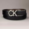 Ceinture habillée réversible avec plaque logo Ck