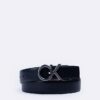 Ceinture habillée réversible avec plaque logo Ck