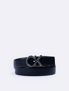 Ceinture habillée réversible avec plaque logo Ck