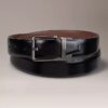 Ceinture habillée réversible en cuir Saffiano Ceinture habillée réversible en cuir Saffiano