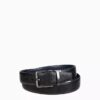 Ceinture habillée réversible en cuir Saffiano Ceinture habillée réversible en cuir Saffiano