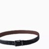 Ceinture habillée réversible en cuir Saffiano Ceinture habillée réversible en cuir Saffiano