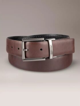 Ceinture réversible avec logo monogramme sur toute la surface