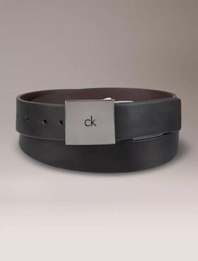 Ceinture réversible avec plaque logo carrée Ceinture réversible avec plaque logo carrée