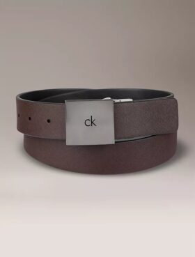 Ceinture réversible avec plaque logo carrée Ceinture réversible avec plaque logo carrée