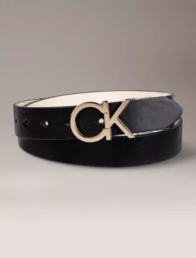 Ceinture réversible avec plaque logo Monogram