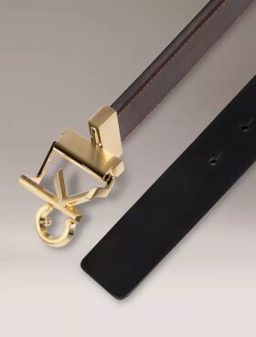 Ceinture réversible avec plaque logo Monogram Ceinture réversible avec plaque logo Monogram
