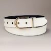 Ceinture réversible à boucle ronde