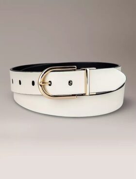 Ceinture réversible à boucle ronde