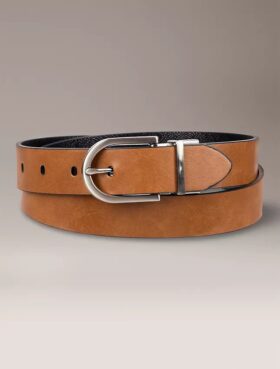 Ceinture réversible à boucle ronde