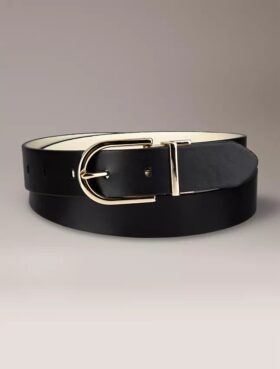 Ceinture réversible à boucle ronde