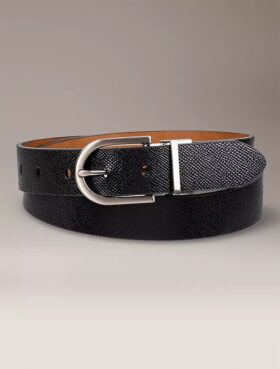 Ceinture réversible à boucle ronde
