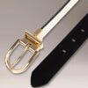 Ceinture réversible à boucle ronde