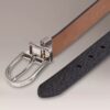 Ceinture réversible à boucle ronde