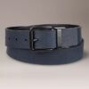 Ceinture réversible en cuir grainé Ceinture réversible en cuir grainé