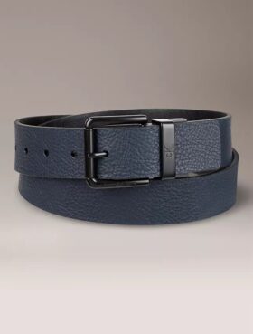 Ceinture réversible en cuir grainé