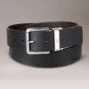Ceinture réversible en cuir grainé Ceinture réversible en cuir grainé