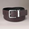 Ceinture réversible en cuir grainé Ceinture réversible en cuir grainé