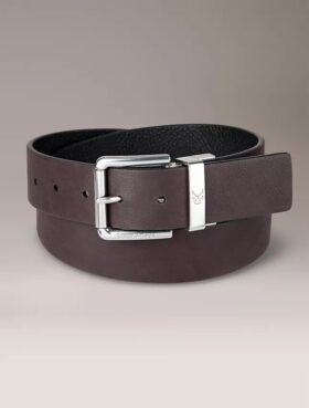 Ceinture réversible en cuir grainé Ceinture réversible en cuir grainé