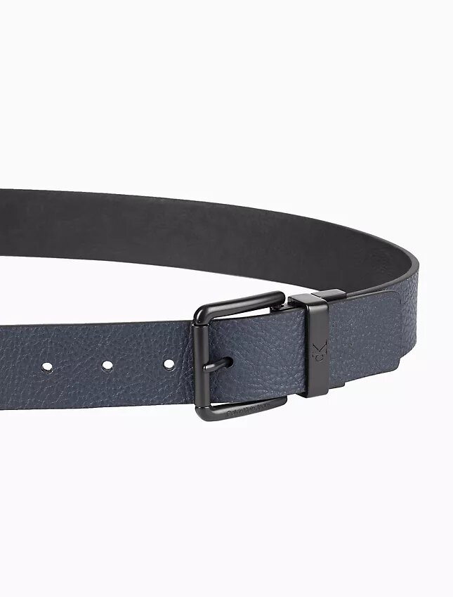 Ceinture réversible en cuir grainé Ceinture réversible en cuir grainé