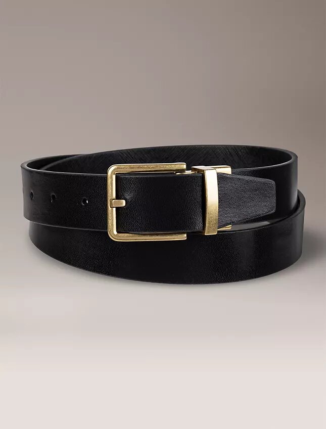 Ceinture réversible en cuir Saffiano Ceinture réversible en cuir Saffiano