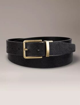 Ceinture réversible en cuir Saffiano Ceinture réversible en cuir Saffiano