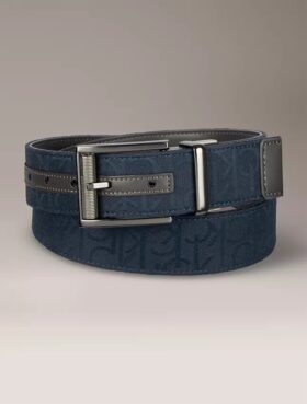 Ceinture réversible en jacquard à logo Ceinture réversible en jacquard à logo