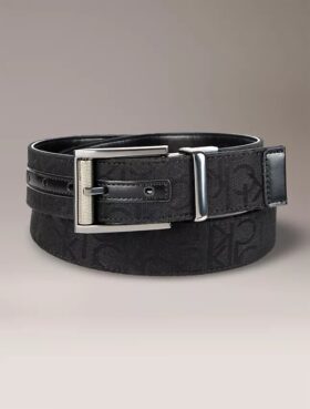Ceinture réversible en jacquard à logo Ceinture réversible en jacquard à logo