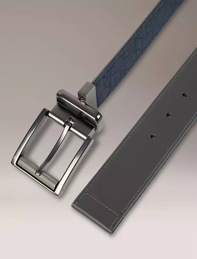 Ceinture réversible en jacquard à logo Ceinture réversible en jacquard à logo