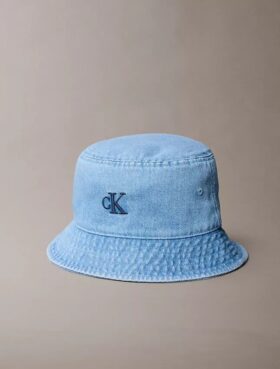 Chapeau bob en denim avec monogramme Chapeau bob en denim avec monogramme