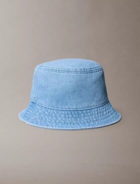 Chapeau bob en denim avec monogramme Chapeau bob en denim avec monogramme