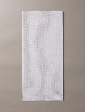 Écharpe en tricot métallisé