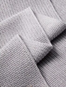 Écharpe en tricot métallisé