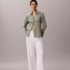 Chemise ajustée en satin martelé Chemise ajustée en satin martelé