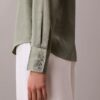 Chemise ajustée en satin martelé Chemise ajustée en satin martelé