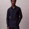 Chemise ajustée stretch à boutons