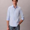 Chemise ajustée stretch à boutons