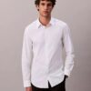 Chemise ajustée stretch à boutons