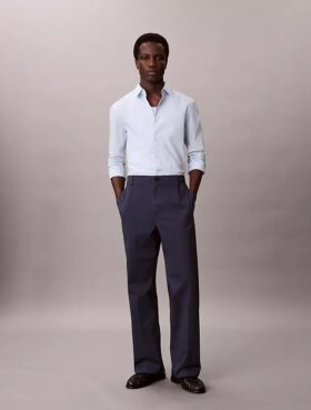 Chemise ajustée stretch à boutons