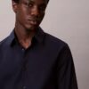 Chemise ajustée stretch à boutons