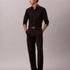 Chemise ajustée stretch à boutons