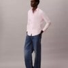 Chemise ajustée stretch à boutons