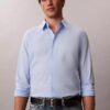 Chemise ajustée stretch à boutons