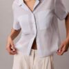 Chemise ample boutonnée en coton mélangé Chemise ample boutonnée en coton mélangé