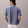 Chemise ample boutonnée en coton mélangé Chemise ample boutonnée en coton mélangé