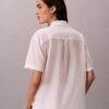 Chemise ample boutonnée en coton mélangé Chemise ample boutonnée en coton mélangé
