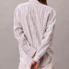 Chemise ample boutonnée en mélange de lin Chemise ample boutonnée en mélange de lin